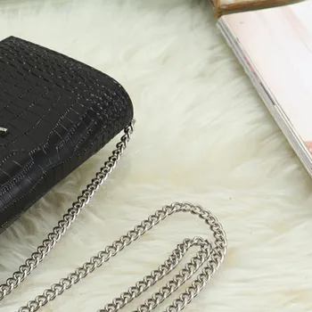 

Luxury Designer Alligator Leather Shoulder Bag Chain Flap Crossbody Bag Handbag Fashion Clutch Lady Mini bag with 22 Card Slots