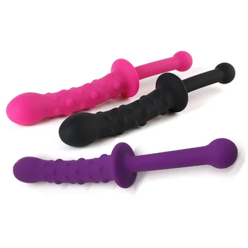 VETIRY Handle Anal Plug Butt Plug Vagina Stimulator Anal Sex Toys for Women Big Dildo Realistic Dildo G Spot Massage 5