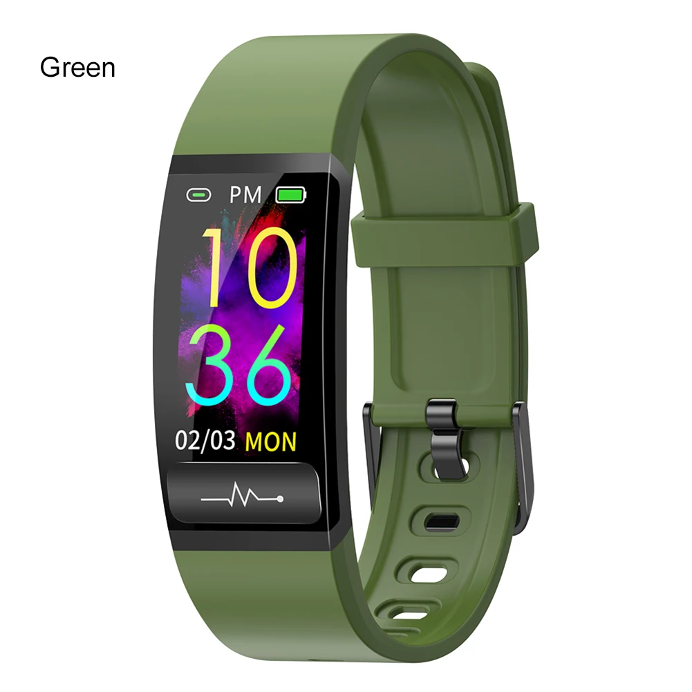 

Smart Bracelet Body Temperature Phone Message Reminder Step Count Keep Fit Bracelet Smartwatch Clock Sport Fitness Wristwatch