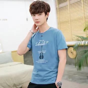 

Summer new women's street letter characters print loose short-sleeved T-shirt 6412