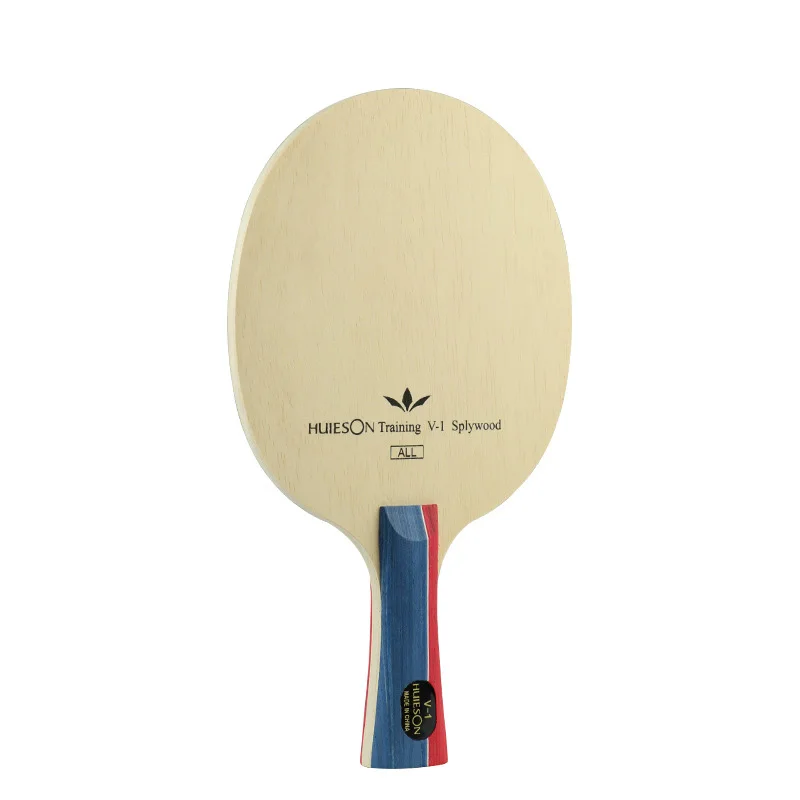 1PC Professional Wood Pong Racket Blade 2 Handle Models Table Tennis Racket Beige Medium Speed Lightweight Grip Blade