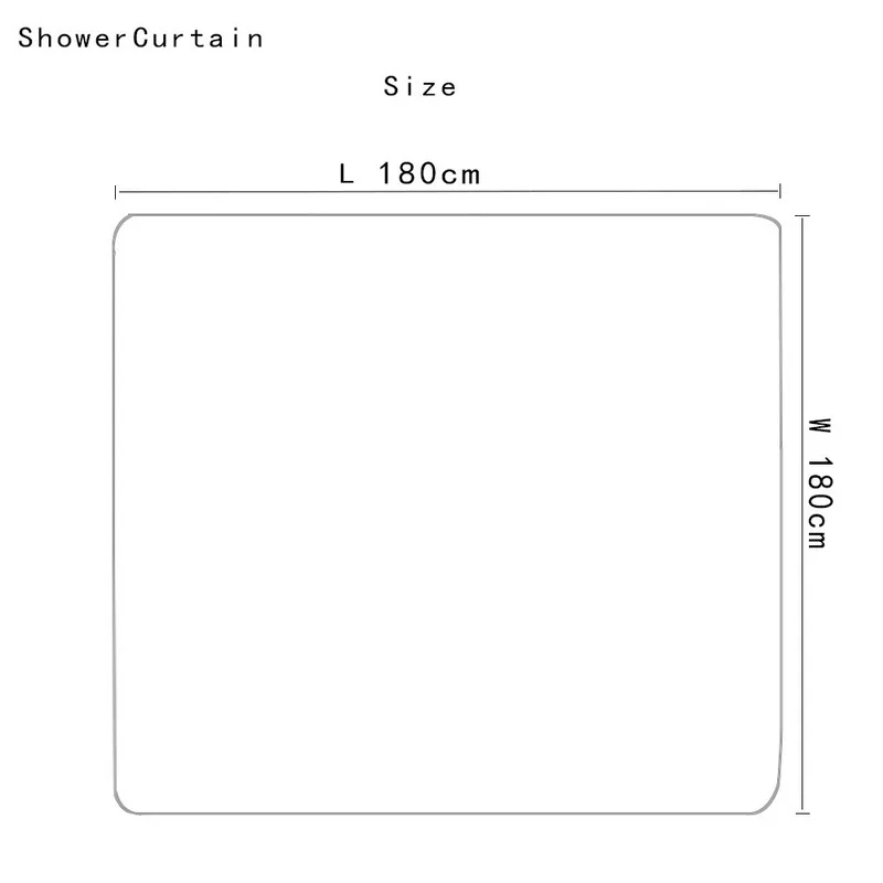180X180 см водонепроницаемые полиэфирные занавески для ванной, противоскользящие, для ванной набор ковриков и крышки, крышка для унитаза и коврики для ванной
