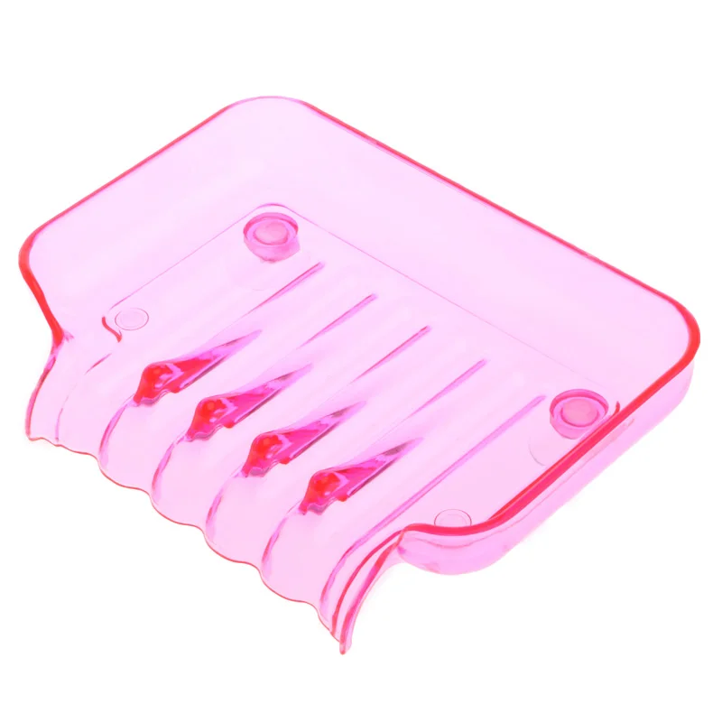 Красный Слив ванной мыльница Кухонная Раковина Губка дренаж блюдо держатель - Цвет: Красный