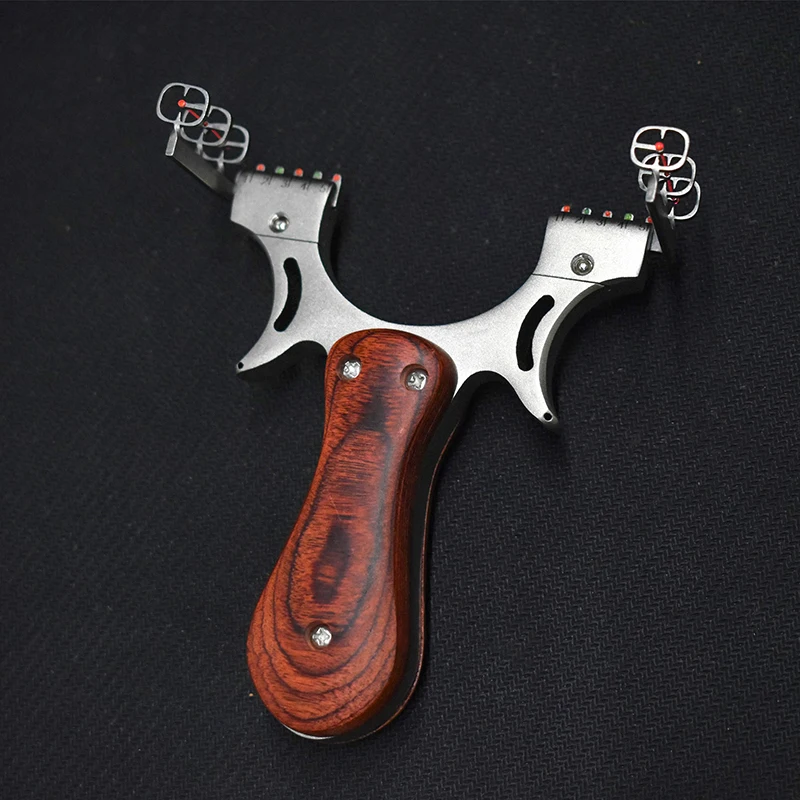 Slingshot catapult hunting stainless steel with rubber band mud ball outdoor shooting game slingshot accessories