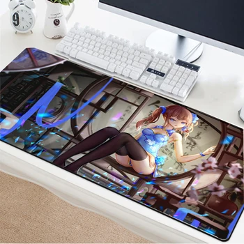 

Yuzuoan Oppai Stockings Temptation Sexy Girl Notebook Keyboard Mat Otaku Game Player Speed Comfort Control Large Game Mouse Pad