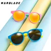 WarBLade-lunettes de soleil flexibles pour enfants, monture ronde pour garçons et filles, en Silicone, UV400 ► Photo 3/6