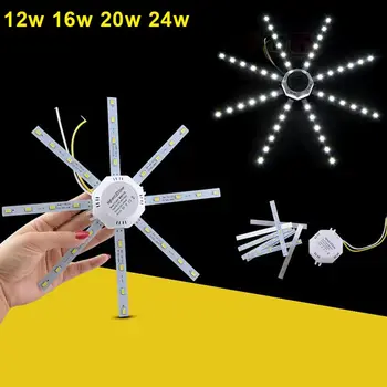 

LED Ceiling Lamp Octopus Light 12W 16W 20W 24W Energy LED Light Board 220V 5730SMD Ceiling Downlight Lampshade Lamp White AA
