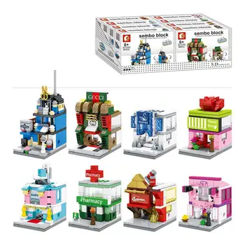 

Children Kids Block Toys Mini Street View Children's Building Blocks Toy Creative Blocks Birthday Gifts