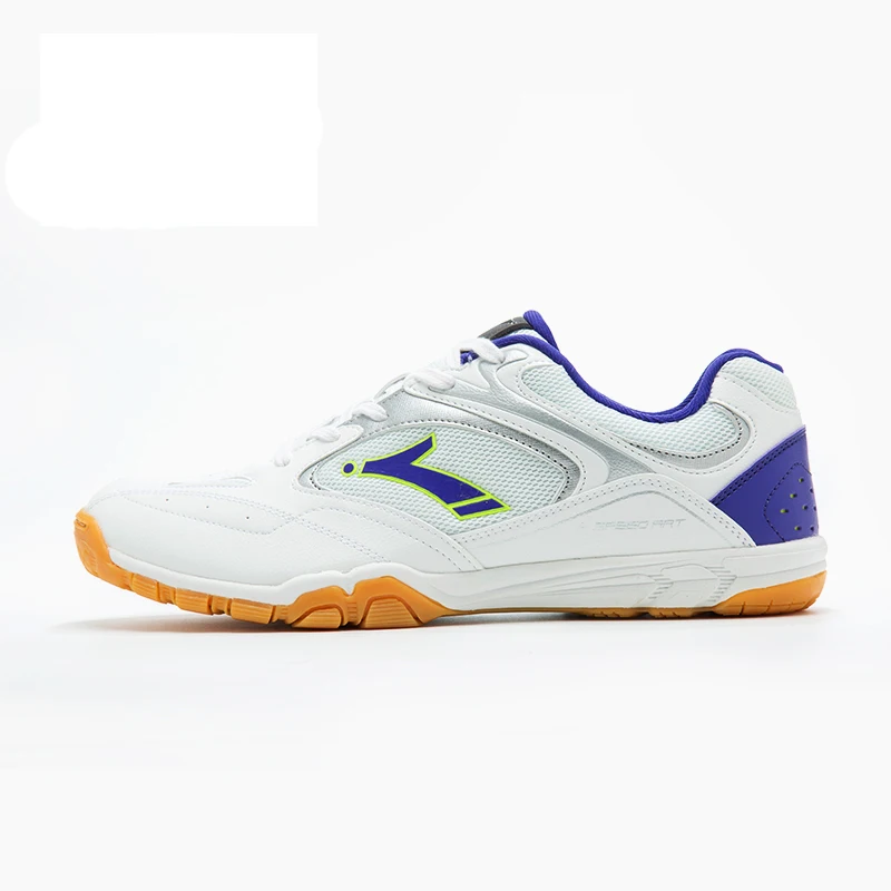 Мужской профессиональный настольный теннис, обувь высокого качества, теннисные туфли для мужчин, противоскользящая резиновая Мужская Спортивная обувь для настольного тенниса - Цвет: White Purple