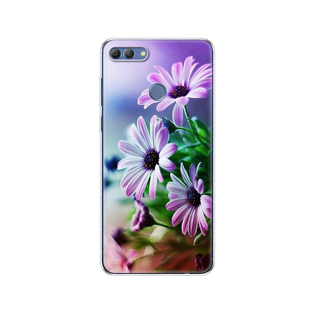 Huawei P Smart 2018  phone case protective 7S soft tpu silicone back cover 360 full protection printed transparent coating
