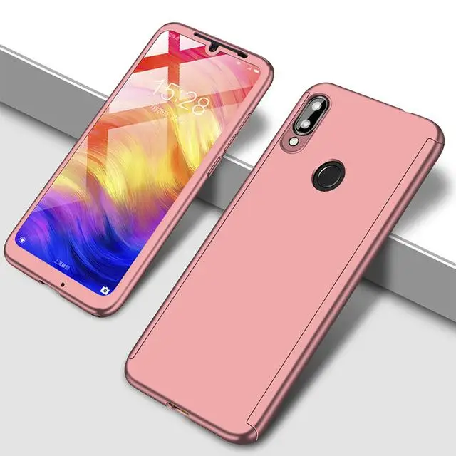 360 полный защитный чехол для Xiaomi 9 SE Honor 8 Lite 5X 6X Pocophone F1 Чехлы для телефона Redmi Note 8 iPhone 7 6 Plus 5 iPad Pro 4 4X 5A 5 Plus 6A 6 Pro S2 - Цвет: Розовый