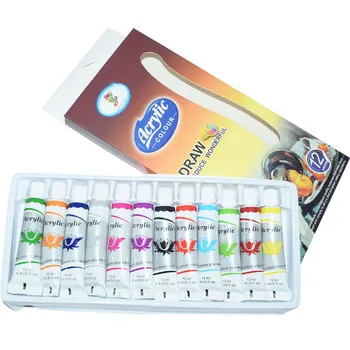

Acrylic Paint Set Tube 12 X 12ml For Artists.perfect DIY Graffiti Pigment Set For Canvas,wood,ceramic DIY Art Supplies Gifts