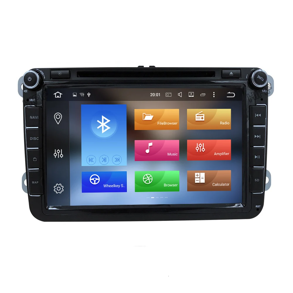 Best IPS DSP Android 9.0 2 din multimedia PLAYER For VW passat CC 3C b5 b6 golf 5 6 polo tiguan Turan Seat Altea Toledo BORA RADIO 1