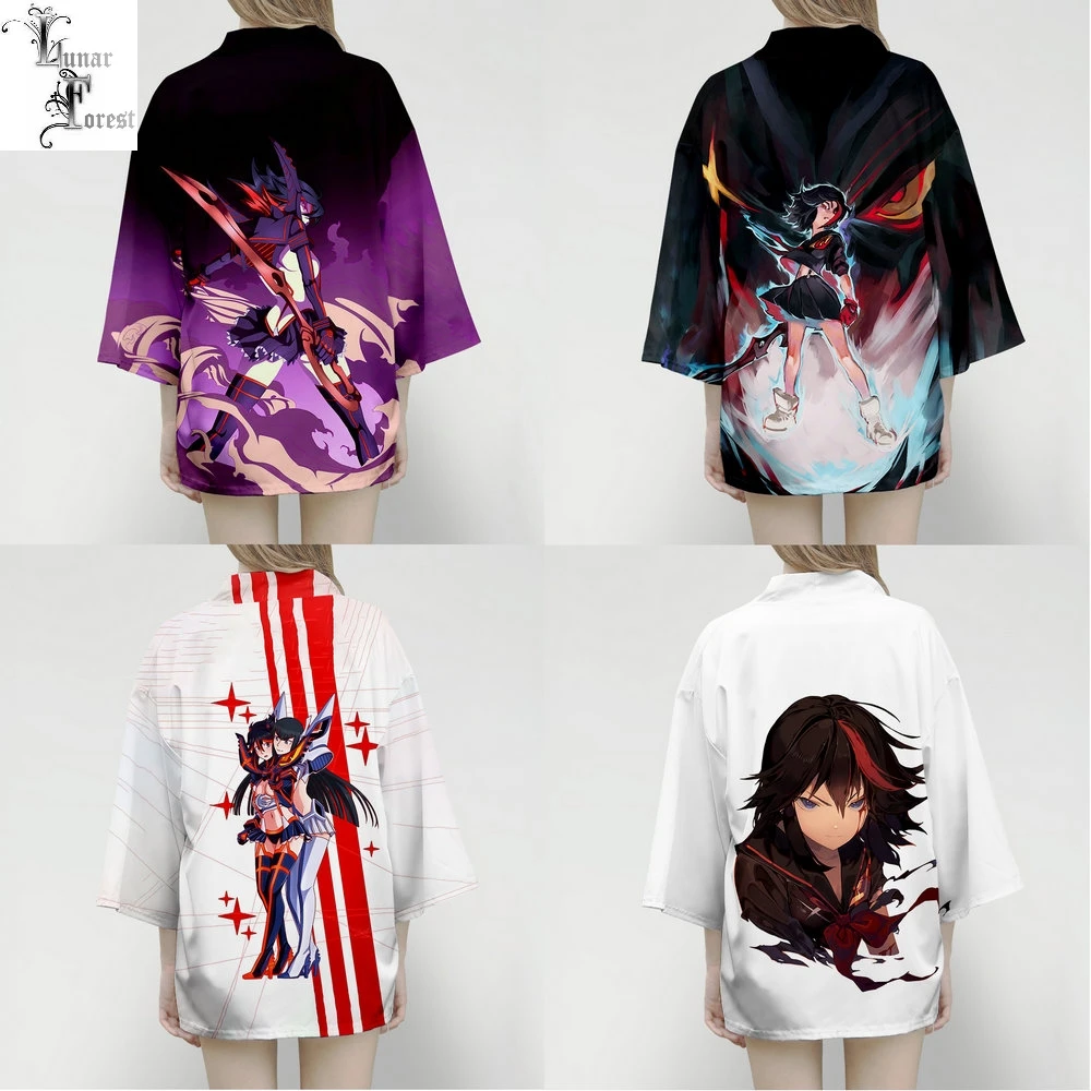 KILL la японское кимоно с 3D принтом Haori Yukata косплей для женщин и мужчин модная летняя