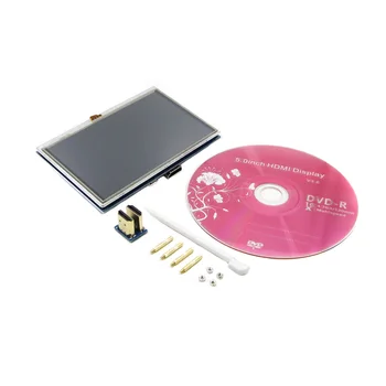 

1SET 5 Inch 800x480 HDMI Touch-Capacitive LCD Screen With OSD Menu For Raspberry Pi 3 B+ / BB