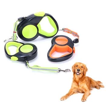 

3M Retractable Dog Leash Nylon Extending Walking Reflective Leads Running Lead for Small Large Dogs With Dog Dispenser