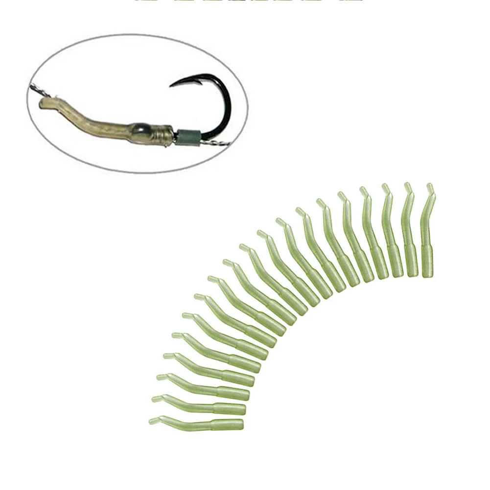

50pcs/pack Soft Swivel Hook Sleeve Tube Terminal Catch Carp Aligner Durable Rig Tackle Professional Tool PE Fishing Accessories