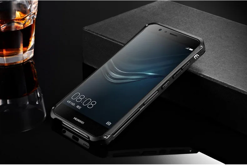 Чехол для телефона huawei P9 с роскошным элементом и дизайнерским алюминиевым корпусом с жесткой задней панелью