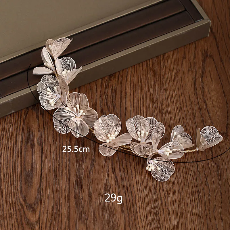 Hair Accessory Flower Hairband Bridal Hair Jewelry Pearl Crystal Headband Birthday Party Tiara Wedding Hair Accessories