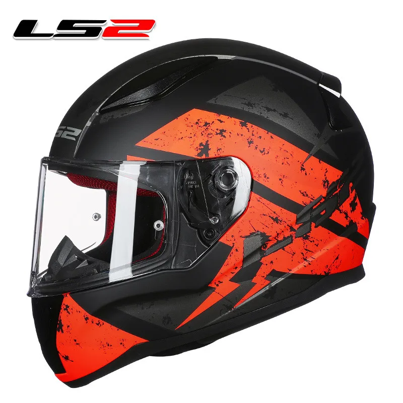 LS2 FF353 Полнолицевой мотоциклетный шлем со съемным лайнером, быстроходный мотоциклетный шлем, шлемы для мужчин и женщин, мотогонок, одобренные ECE шлемы - Цвет: 15