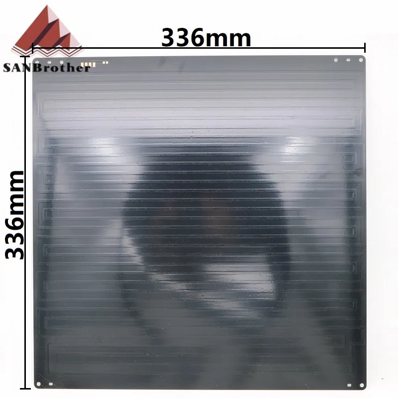 3d принтер большой heatedкровать DIY кровать алюминий 336*336 UM2 размер детали кровати. |