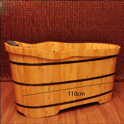 Высококачественный бочонок для ванной, деревянный бочонок для ванной из цельного дерева, ванна для взрослых, подушка для душа, безопасность сиденья - Цвет: 2