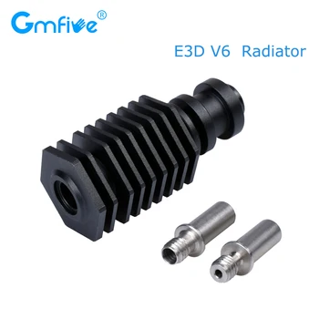 

GmFive E3D V6 Heatsink Radiator Black Hexagonal Remote Heat Sink Heat Break Throat 1.75/4.1mm V6 Hotend 3D Printer Parts