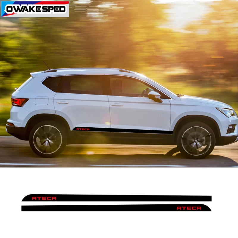 Автомобильные стильные гоночные спортивные полосы для сиденья ATECA FR X-Perience, наклейки на дверь, юбку, обе стороны, аксессуары, авто украшения для тела, наклейки