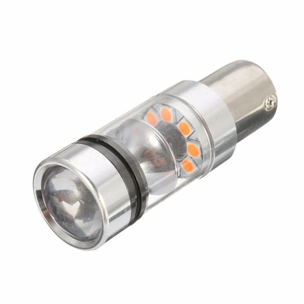 Авто 2 шт Супер яркая 100 Вт BAU15S 150°7507 PY21W DC12-24V Янтарная Автомобильная противотуманная фара дальнего света Лампа автомобильный головной светильник