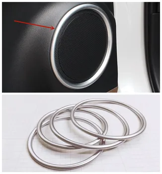 

4pcs Car-Styling ABS Plastic Car Speaker ring Car Stickers Styling Accessories For Lexus NX 200 2015 2016