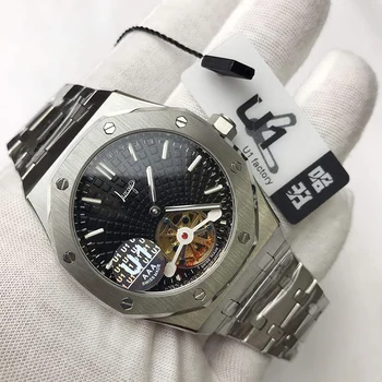 

Upscale watch Automatic Mechanical royal silver Watches Drive Crystal Sapphire Sport AAA Watch glass open back