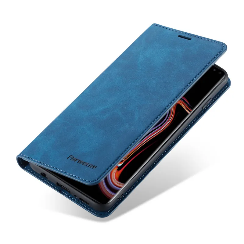 Откидная крышка для iPhone 11 Pro XS MAX X XR 6 6s 8 7 plus 5 5S SE кошелек кожаный чехол силиконовый бампер роскошный телефон сумка для OnePlus 7 - Цвет: Blue