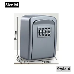 Coffre fort mural pour le stockage des clés, coffret organiseur Secret, combinaison de 4 chiffres, mot de passe, Code de sécurité, pas de clé, coffre fort pour la maison 
