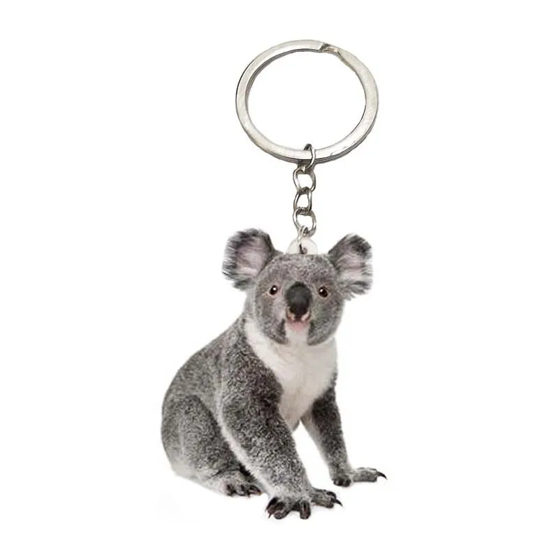 Брелок для ключей Koala bear coala подвеска из австралийской акриловой цепи стальной
