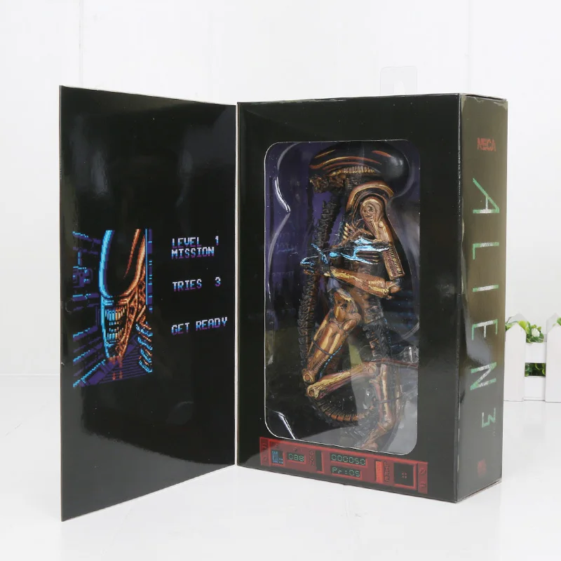 Игрушки NECA Aliens VS Predator Figma SP 108 10th инопланетный воин 047 Alien queen ПВХ фигурка Коллекционная модель игрушки - Цвет: new in box