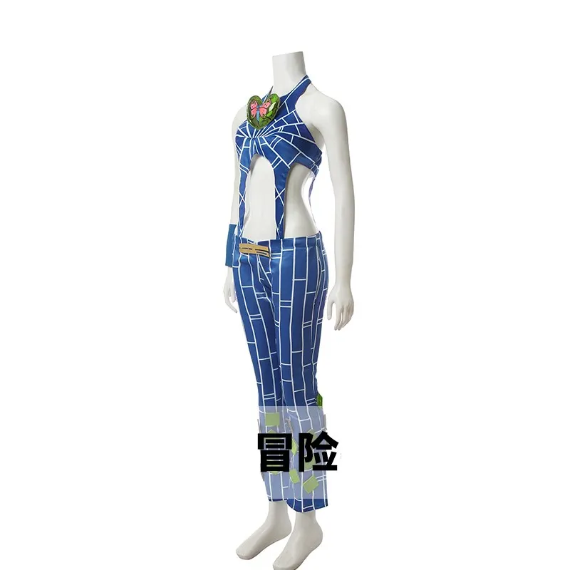 Anime JoJos Bizarre Adventure Cosplay Jolyne Cujoh Kujo Costume Uniform