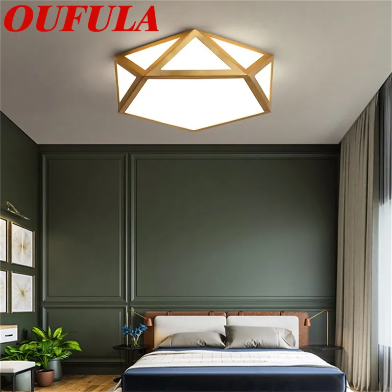 

OUTELA Copper Ceiling Lights Contemporary Creative Decoration Suitable For Home Living Room Dining Room Bedroom