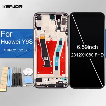

Display For Huawei Y9S Y9 S STK-LX3 Screen Replacement With Frame Tested Digitizer LCD Screen For Huawei Y9S LCD Display 6.59"