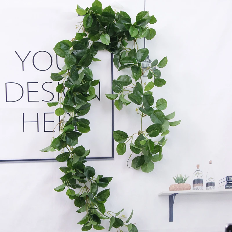 

Simulated Hanging Artifical Plants Leaves Vine Family Party Decoration Simulated Green Plant Silk 1.8m DIV Handwork Ornaments