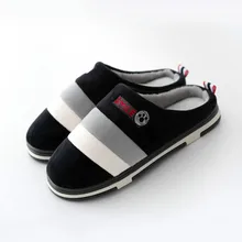 Прямая поставка; коллекция года; Сезон Зима; хлопковые тапочки для пар; Сумочка для дома; теплая Осенняя Нескользящая Милая домашняя обувь; смешанные цвета для мужчин