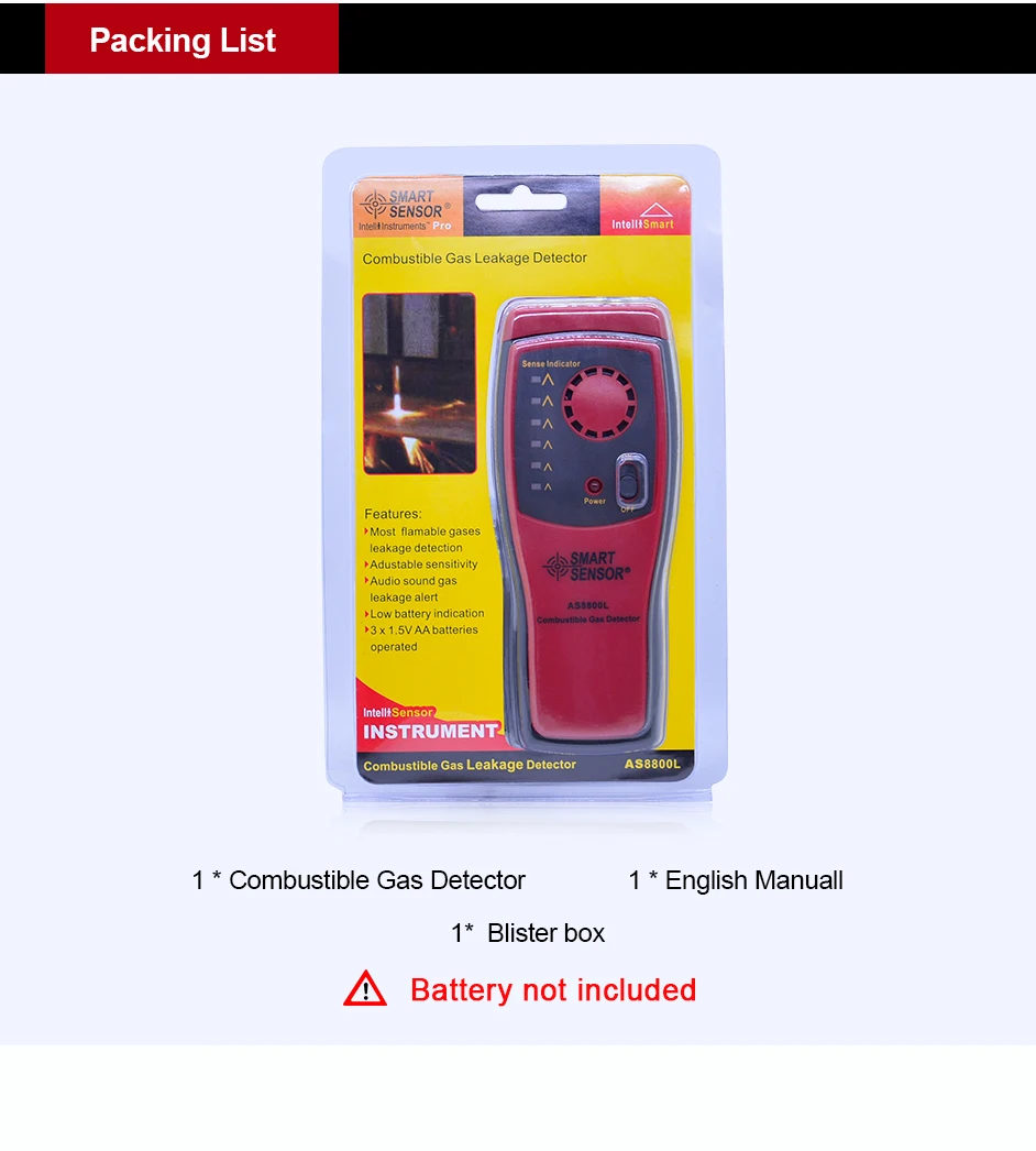 AS8800L Gas Analyzer Combustible gas detector (8)