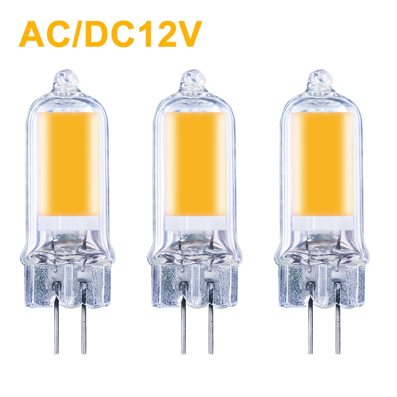 10X G4 LED COB AC DC 12V Light Bulb 6W LED Dimmable EPISTAR Replace Halogen Lamp