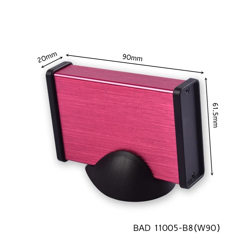 BAD11005(W90)-B8 Алюминиевый корпус для электронного проекта коробка diy Распределительная коробка Алюминиевый Электрический коробочный усилитель корпус 90*61,5*20 мм - Цвет: BAD11005(W90)-B8