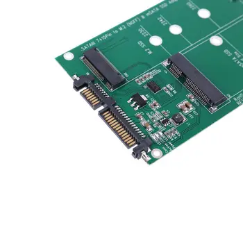 

mSATA & M.2 (B-Key NGFF) 2in1 Sized Multiple SSD to SATA 3 III Adapter Converter