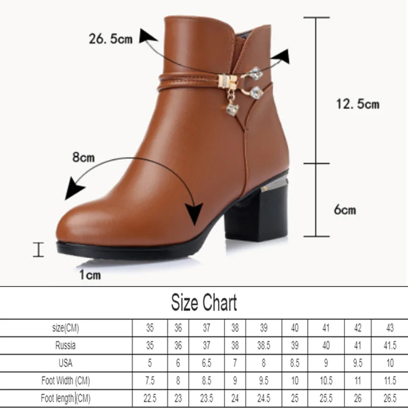 Женские ботинки из натуральной кожи на высоком каблуке|women genuine leather boots|genuine bootssnow