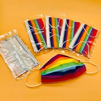 

10pcs Disposable Mouth Mask 3-Layer Non-woven Face Mask Anti Dust Mouth Nose Cover Unisex Color Individual Package