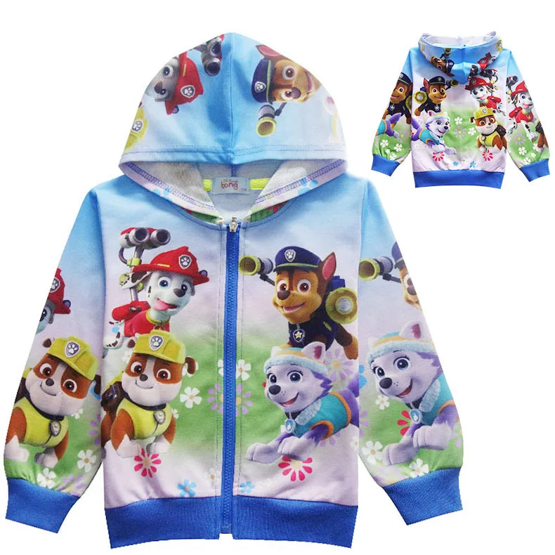 

Paw Patrol Soft and Comfortable 2-9 Years Old Children Coat Zipper Kids Jacket Spring and Autumn Thin Section Christmas Present