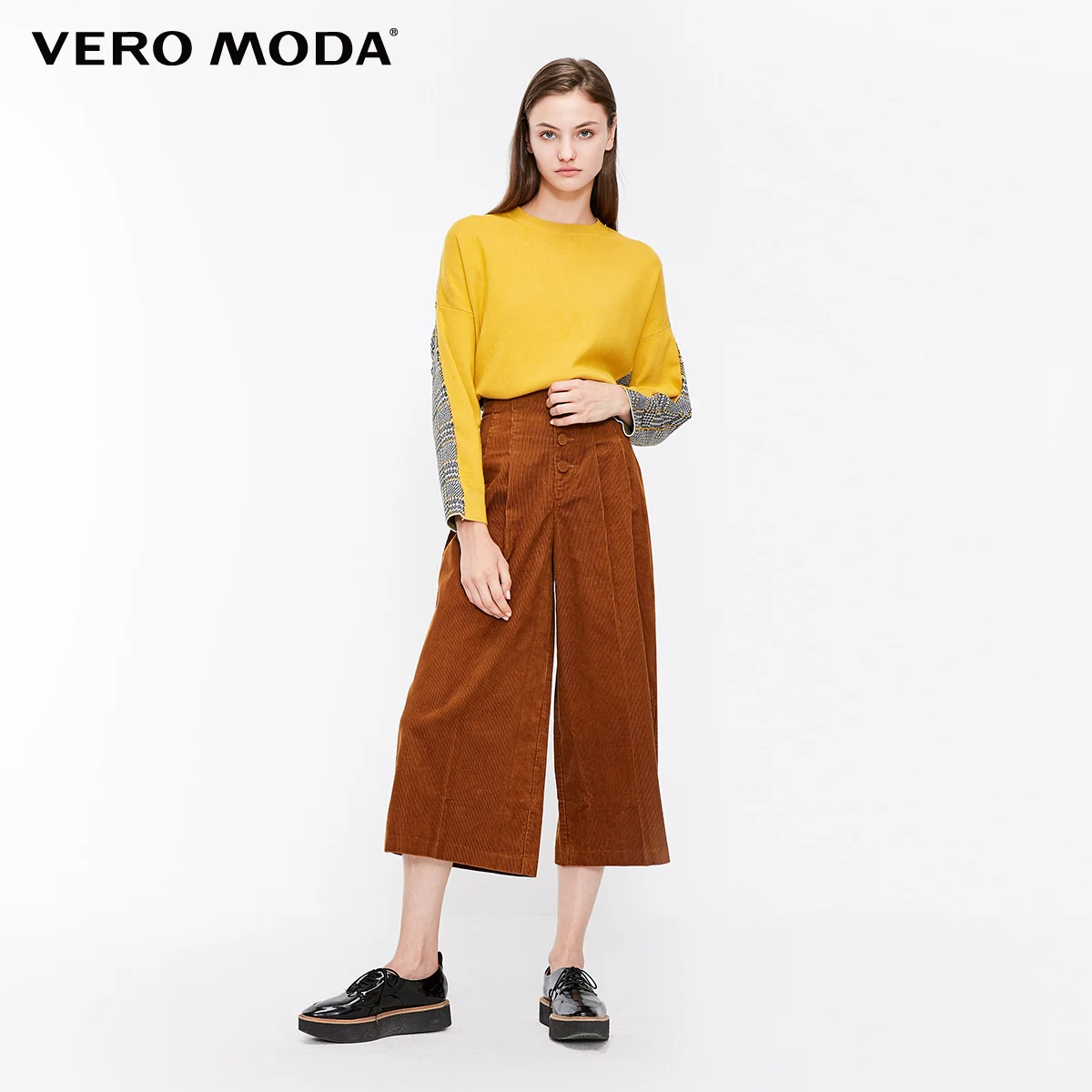 Vero Moda Новое поступление Женские Широкие повседневные Капри с высокой талией | 31846J507
