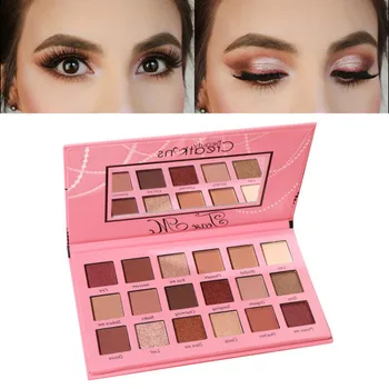 

18 Colors Shimmer Matte Eyeshadow Powder Long-Lasting Non-Dizzy Dyeing Earth Color Eye Shadow Palette