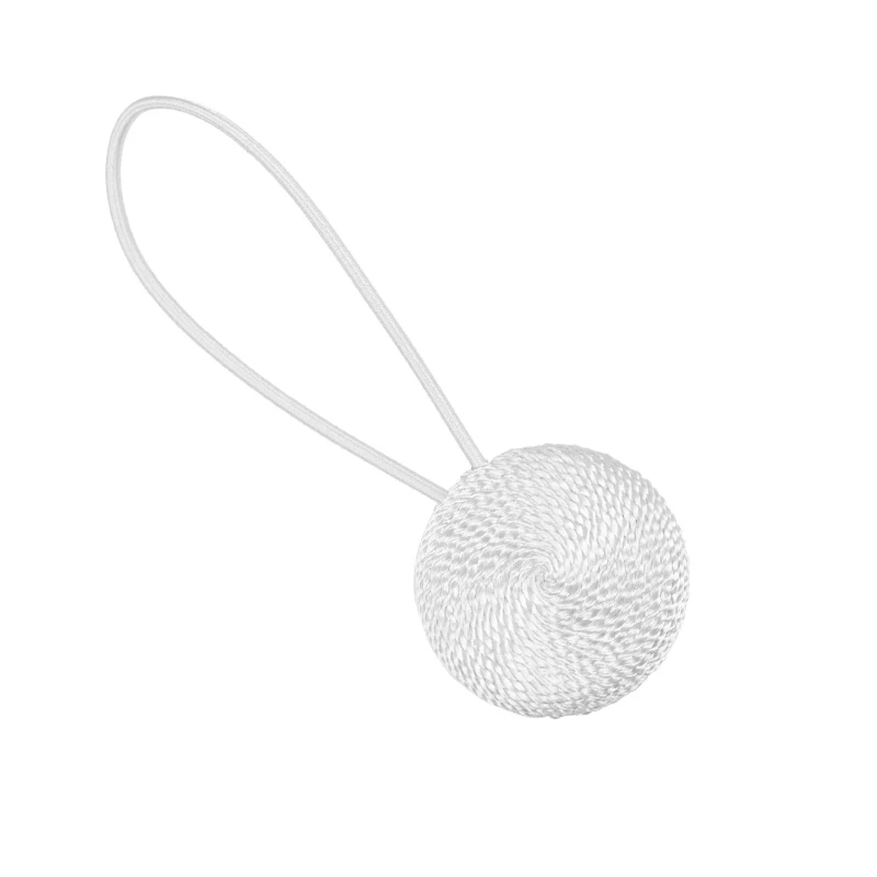 White 1 шт. Шторы Tieback с магнитными декоративными драпировками веревка Tieback удобный Плетеный держатель для спальни шторы Аксессуары декор - Цвет: White